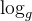 \log_g