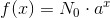 f(x)=N_0\cdot a^x