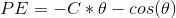 PE=-C*\theta-cos(\theta)