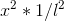 x^2 *1/l^2