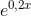 e^{0,2x}