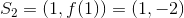 S_2=(1,f(1))=(1,-2)