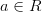 a\in\matnbb{R}