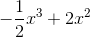 -\frac{1}{2}x^3+2x^2