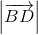 \left | \overrightarrow{BD} \right |
