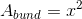 A_{bund}=x^2