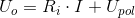 U_o=R_i\cdot I+U_{pol}