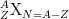 _{Z}^{A}\textrm{X}_{N}_{=A-Z}
