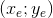 (x_e;y_e)