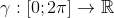 \gamma:[0;2\pi]\rightarrow\mathbb{R}