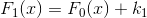 F_1(x)=F_0(x)+k_1