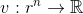 v:r^n \rightarrow \mathbb R
