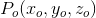 P_o(x_o,y_o,z_o)