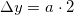 \small \Delta y=a\cdot2