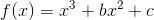 f(x)=x^3+bx^2+c