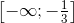 \left [ -\infty;-\tfrac{1}{3} \right ]