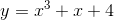 y=x^3+x+4