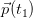 \vec{p}(t_1)