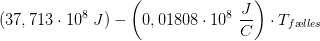 (37,713\cdot 10^8\; J)-\left (0,01808\cdot 10^8 \; \frac{J}{C}\right )\cdot T_{f\ae lles}