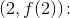 (2,f(2))\! :