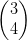 \begin{pmatrix} 3\\4 \end{pmatrix}