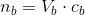 n_b=V_b\cdot c_b