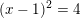 \small (x-1)^2=4