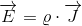 \overrightarrow{E}=\varrho \cdot \overrightarrow{J}