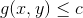 g(x,y) \le c