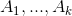 A_{1},...,A_{k}