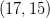 (17,15)